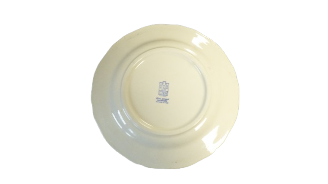 Assiette creuse Gien Décor Delft oiseau bleu - Bon état - Photo 2